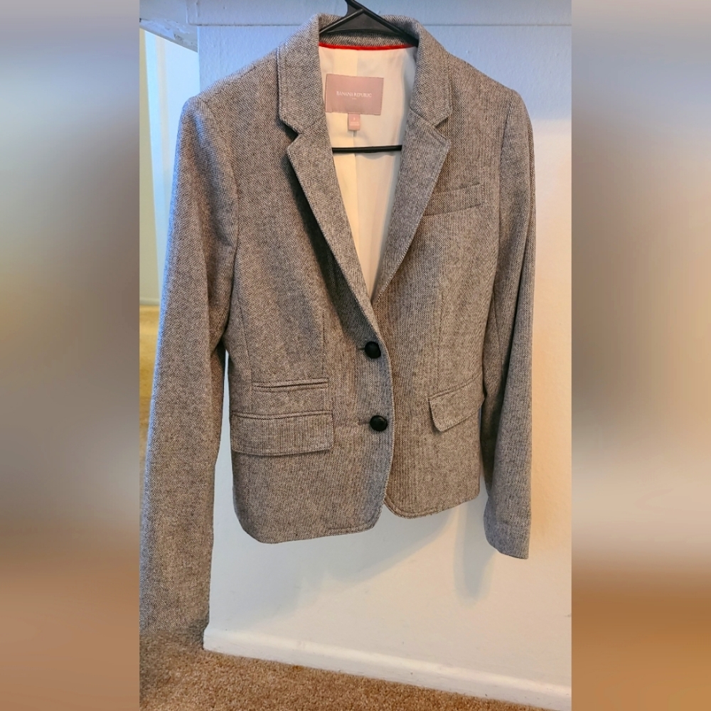 Banana Republic Gray Blazer